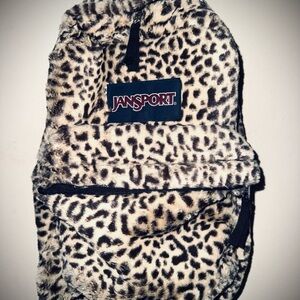Jansport Furry Animal Print Backpack